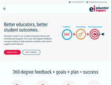 Tablet Screenshot of educatorimpact.com